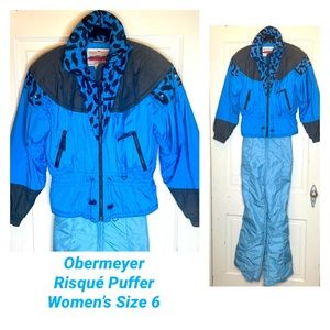 Obermeyer Risqué Vintage Puffer Cheetah coat